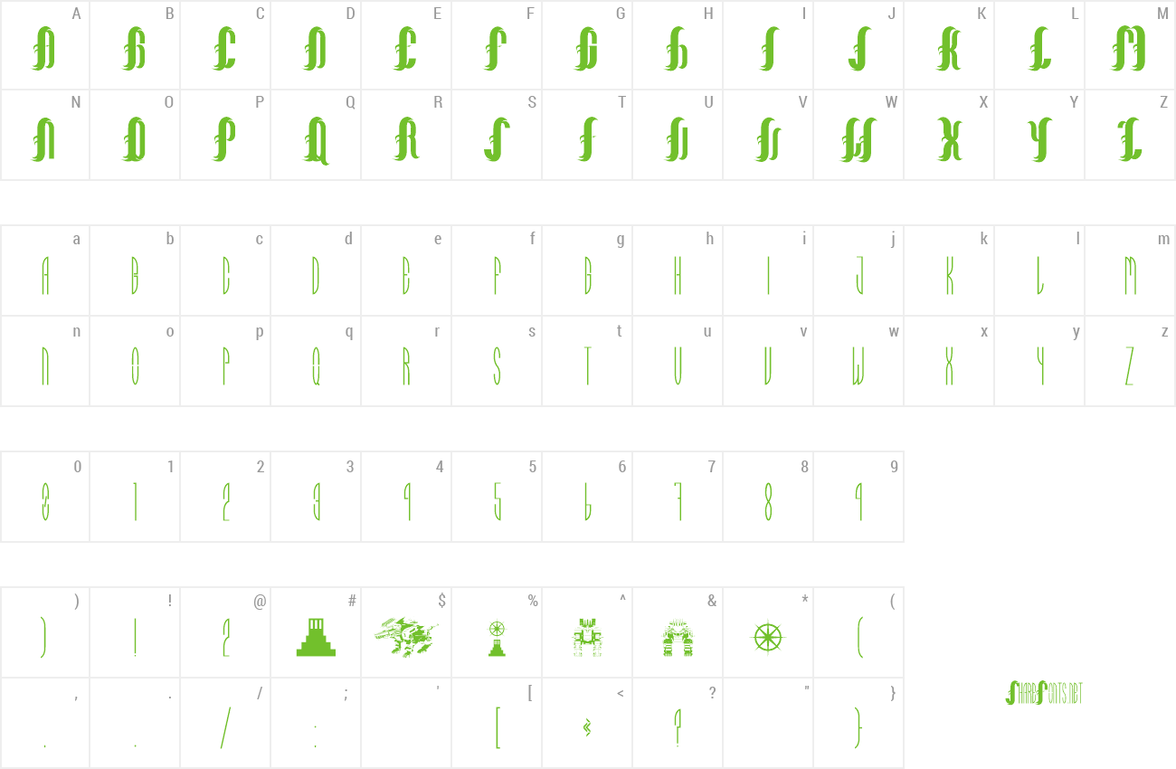 Font Naomis Citadel preview